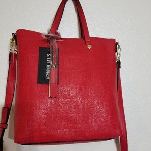 SOLD Red BMAJA Shopper Crossbody Purse